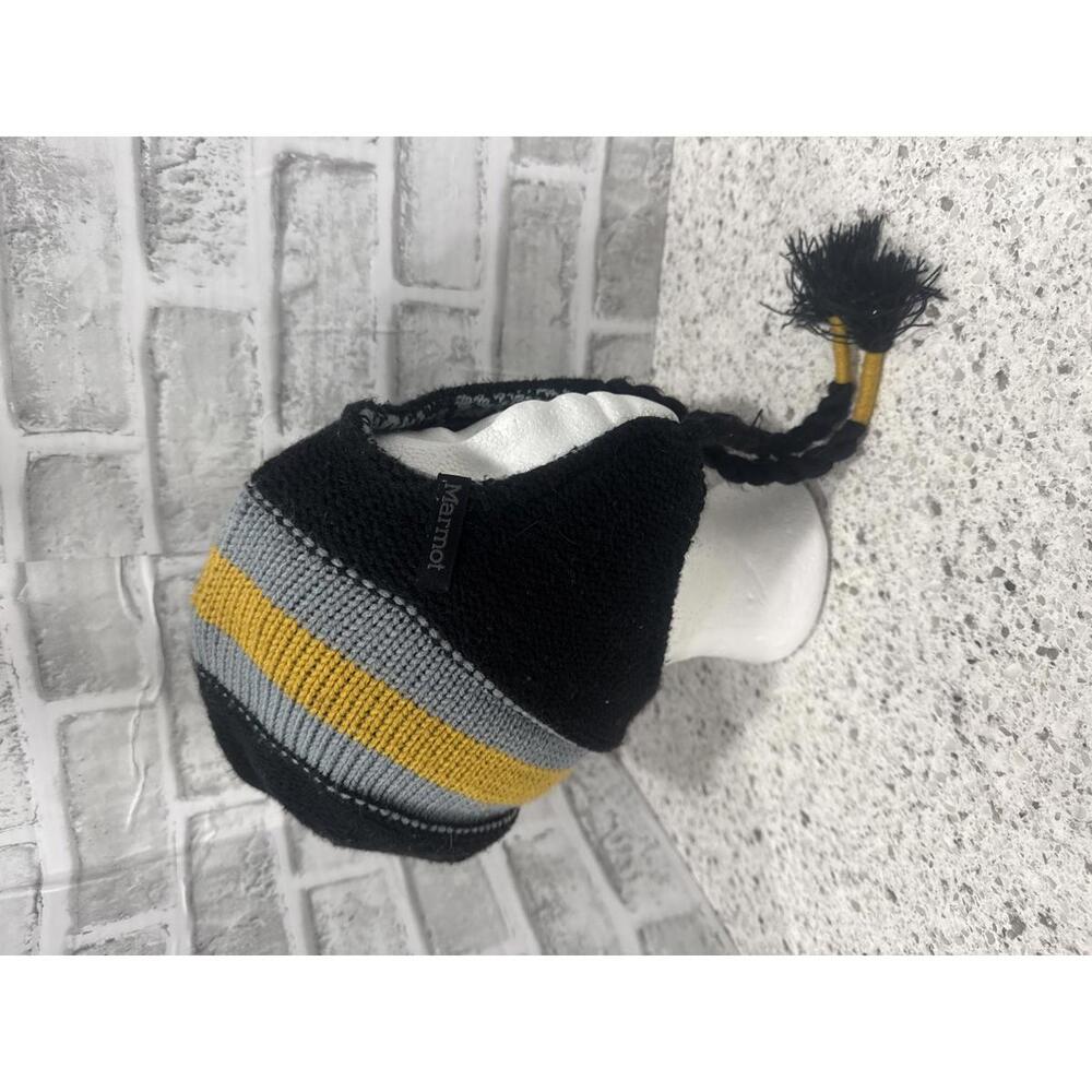 Marmot Earflap Reversible Winter Hat with Braided Tassels
